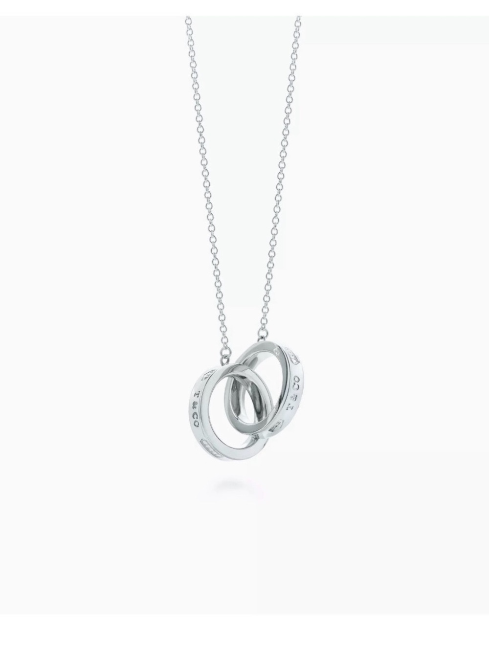 Tiffany & Co. Sterling Silver Interlocking Ring Necklace - Silver